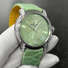 Breitling Lady Premier Automatic 36mm Green Diamond A10310671L1P1 2