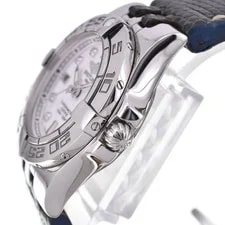 Breitling A71340 Starliner SS Leather White Dial Quartz 3