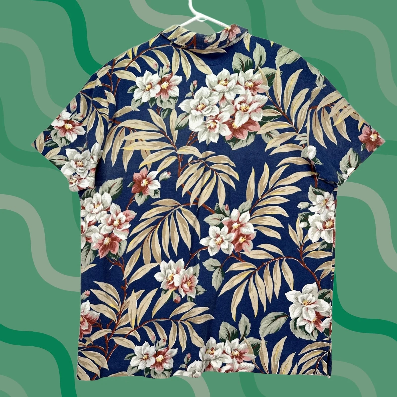 Polo Ralph Lauren — Polo Ralph Lauren Polo Shirt 2XL Floral Hawaiian Custom Fit Cotton — streetwear — resale