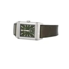Jaeger-LeCoultre Reverso Tribute Steel Green Dial 45.6x27.4mm Q397843J Full Set 3