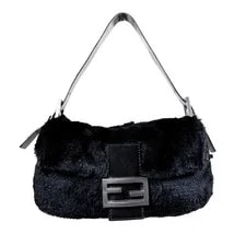 Fendi — Fendi Rabbit Fur Baguette — Handbag — resale