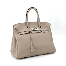 Genuine Hermès Birkin 35 in Etoupe With Palladium Hardware 2