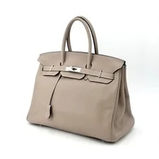 Genuine Hermès Birkin 35 in Etoupe With Palladium Hardware 3