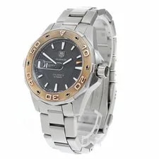 TAG Heuer WAJ2150 Aquaracer Caliber 5 Date Automatic Black Ss/pg F/S 2