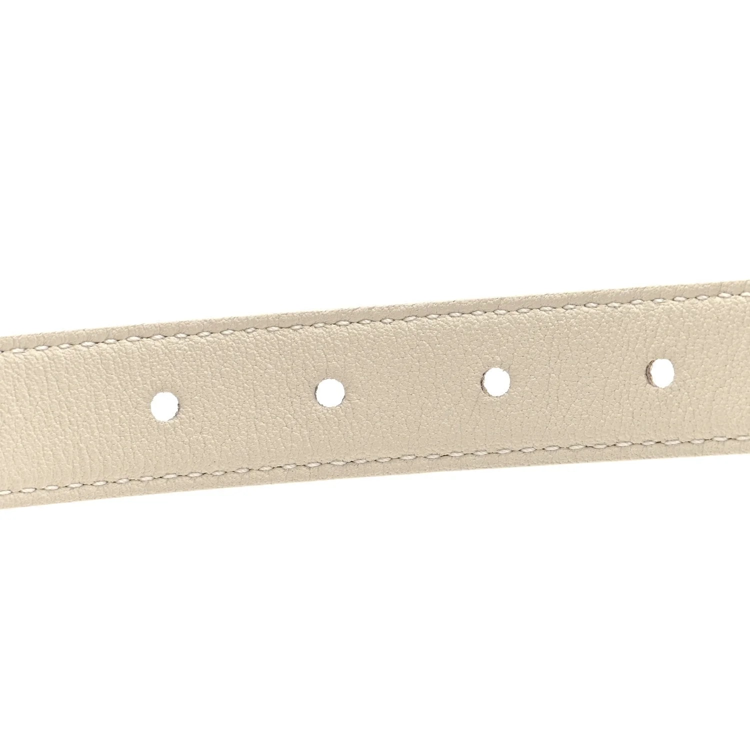 Embossed Maillon 20mm Cintura Belt 80 32 Crema Soft 4