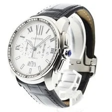 Cartier — Cartier Calibre DE W7100046 43mm SS Silver #C3098 — Watch — resale