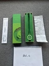 Swatch X AP Royal Pop Audemars Piguet Green Eight in Hand Receipt Warranty Bag 2