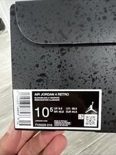 Air Jordan 4 Retro " CAT" 2025 - Size 10.5 - fv5029 010 (14349-10) 2
