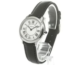 Cartier Ronde Manhattan DE WSRN0030 29mm SS Silver #C6075 2