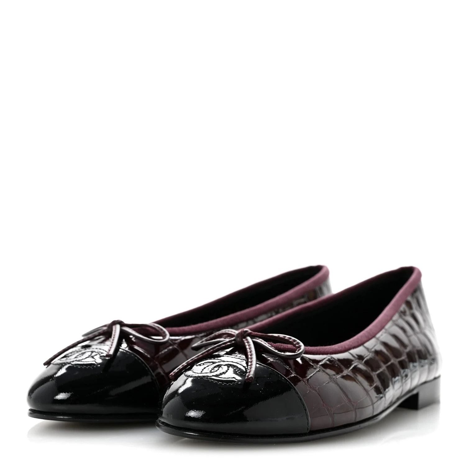 Embossed Cap Toe CC Ballerina 37.5 Dark 4