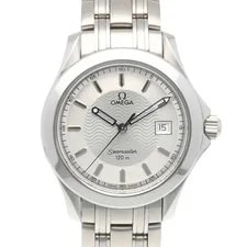 Omega — Omega Seamaster Quartz Stainless Steel 120M Silver — Watch — resale