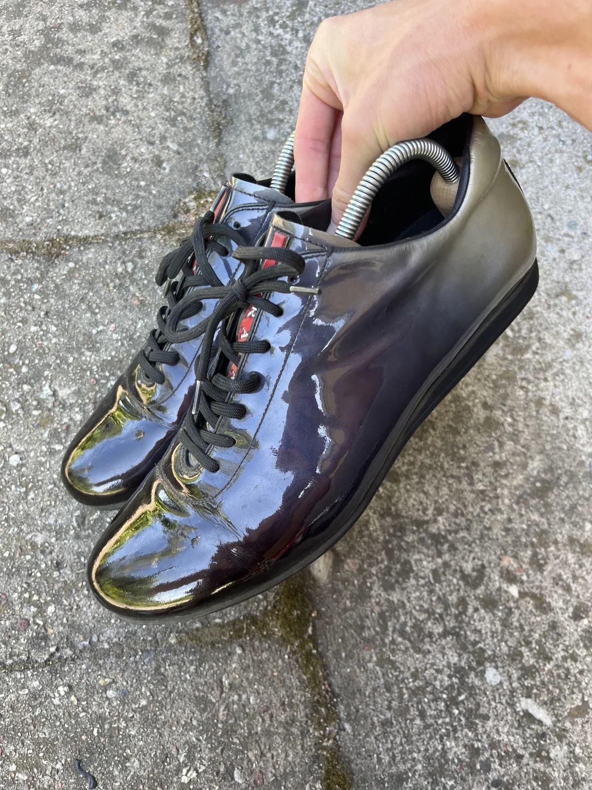 Prada — Prada Americas Cup Material Shoes Double Color 00s — Sneaker — resale