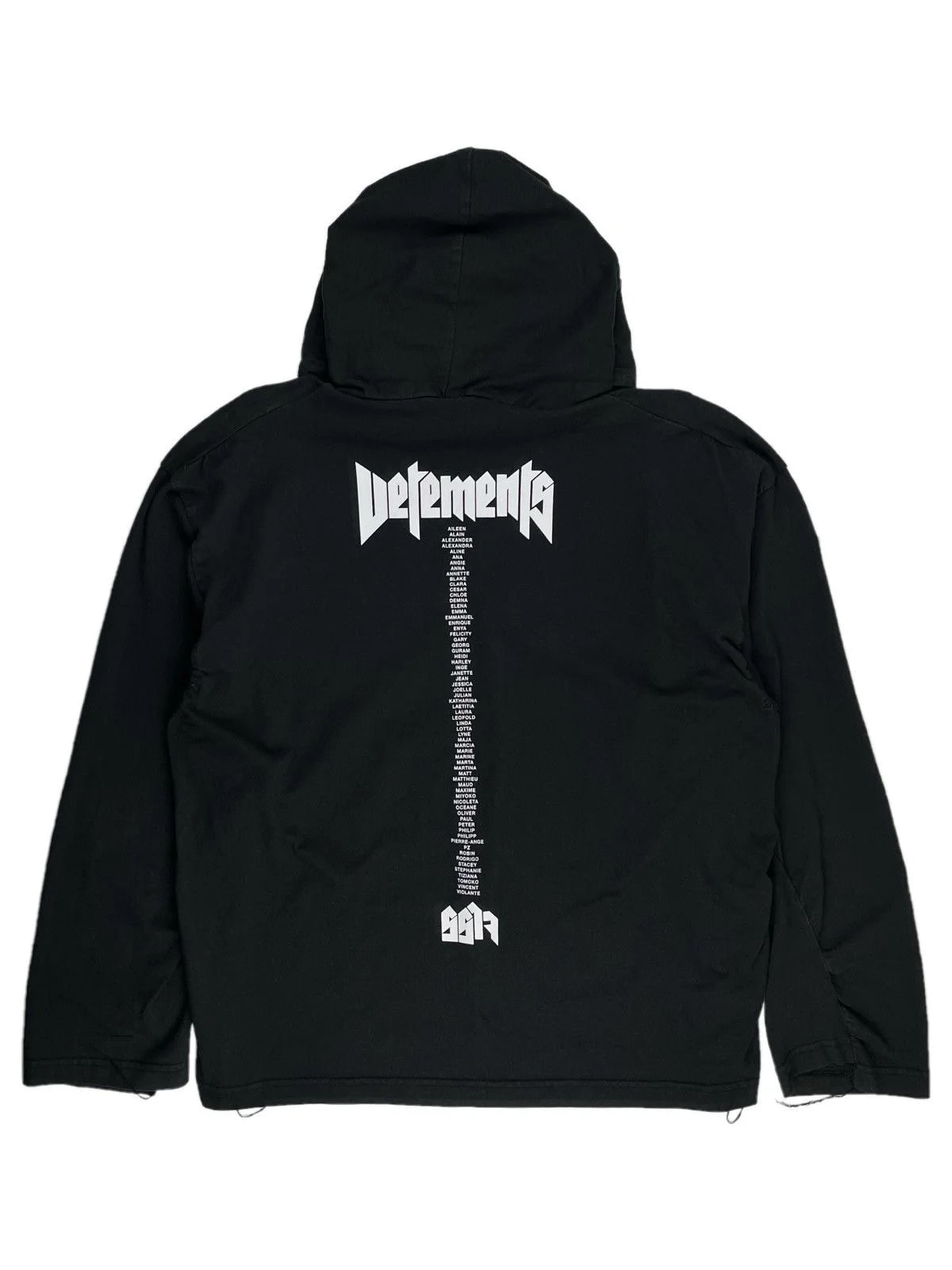 SS17 Vetements Hanes Staff Tour Hoodie Black — streetwear — deal