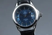 Omega Seamaster 120m Cal.1424 Date Blue Dial 27mm Quartz From Japan 2