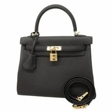 Hermès — Auth [6ea0101-g] Hermes Kelly 25 Metal Fitting W 2 W... — Handbag — resale