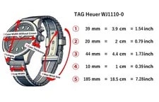 [Exc+5 W/ BOX] TAG Heuer Link WJ1110-0 Black Quartz 39mm Swiss Made 3