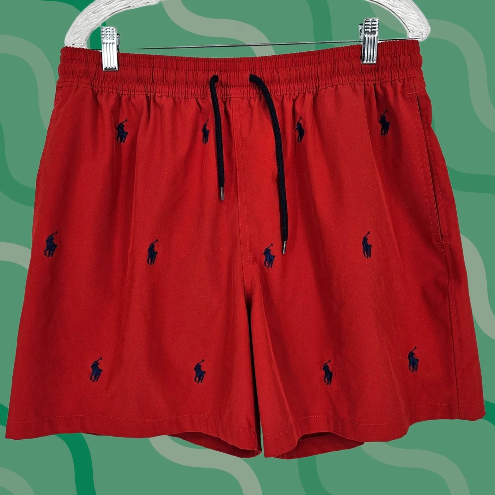 Polo Ralph Lauren — Polo Ralph Lauren Swim Trunks XL Beach Summer Shorts Liner Stretch Plaid — streetwear — resale