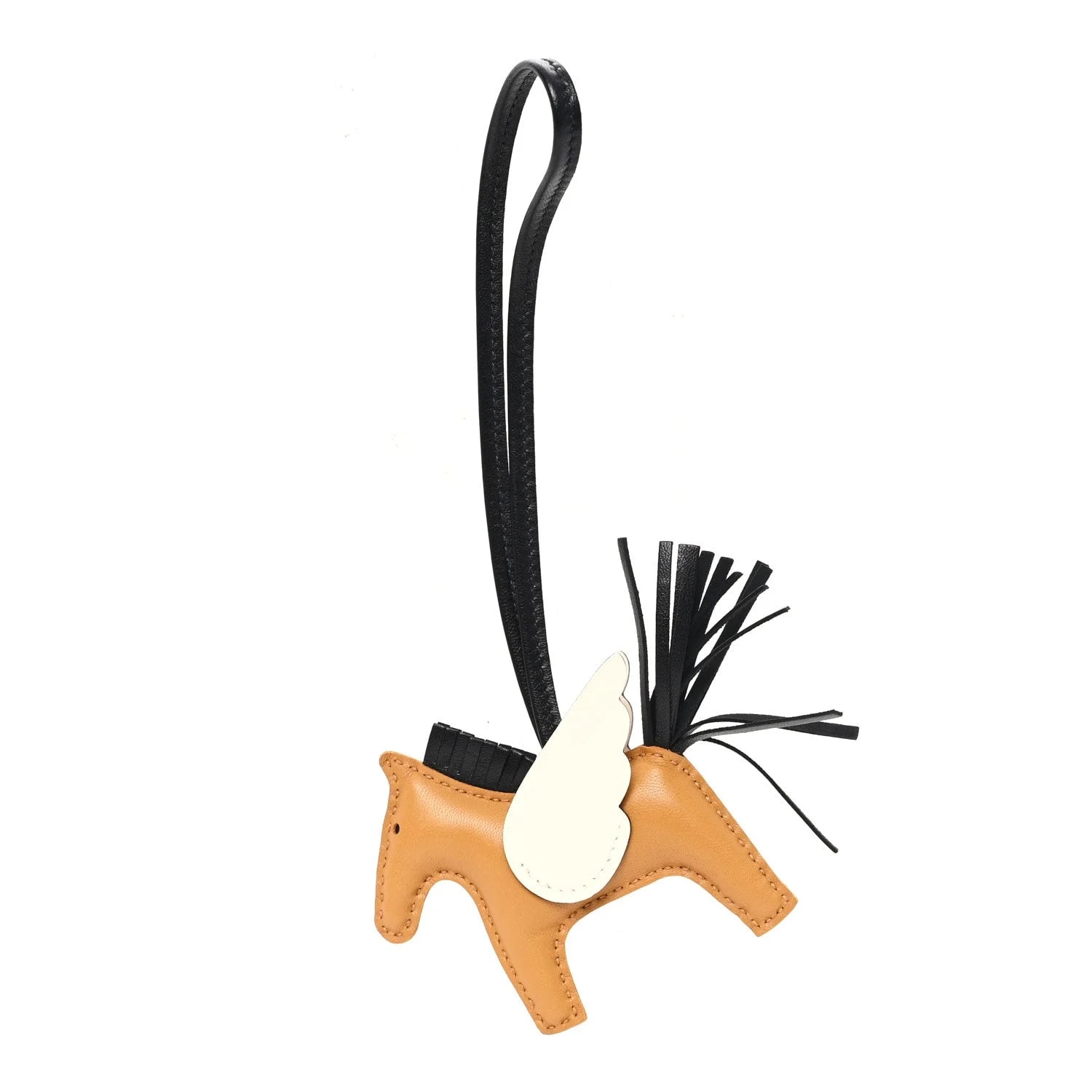 Hermès — Milo Grigri Rodeo Pegase Horse Bag Charm Sesame Nata — Accessory — resale