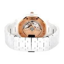 Audemars Piguet Royal Oak 34MM Silver Index Hour Markers Dial Ceramic 4