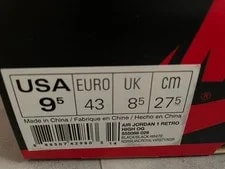 9.5US Air Jordan 1 Retro High OG Top3 3