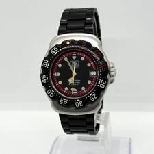 Tag Heuer WA1214 Black Dial Analog Quartz Stainless Steel Round 37mm 2