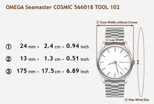 New Belt Omega Seamaster Cosmic Cal.684 566.018 AT From Japan Y857 2