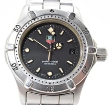 【N BOX】Tag Heuer Professional 2000 WE1410-2 Black Dial Quartz Japan 2
