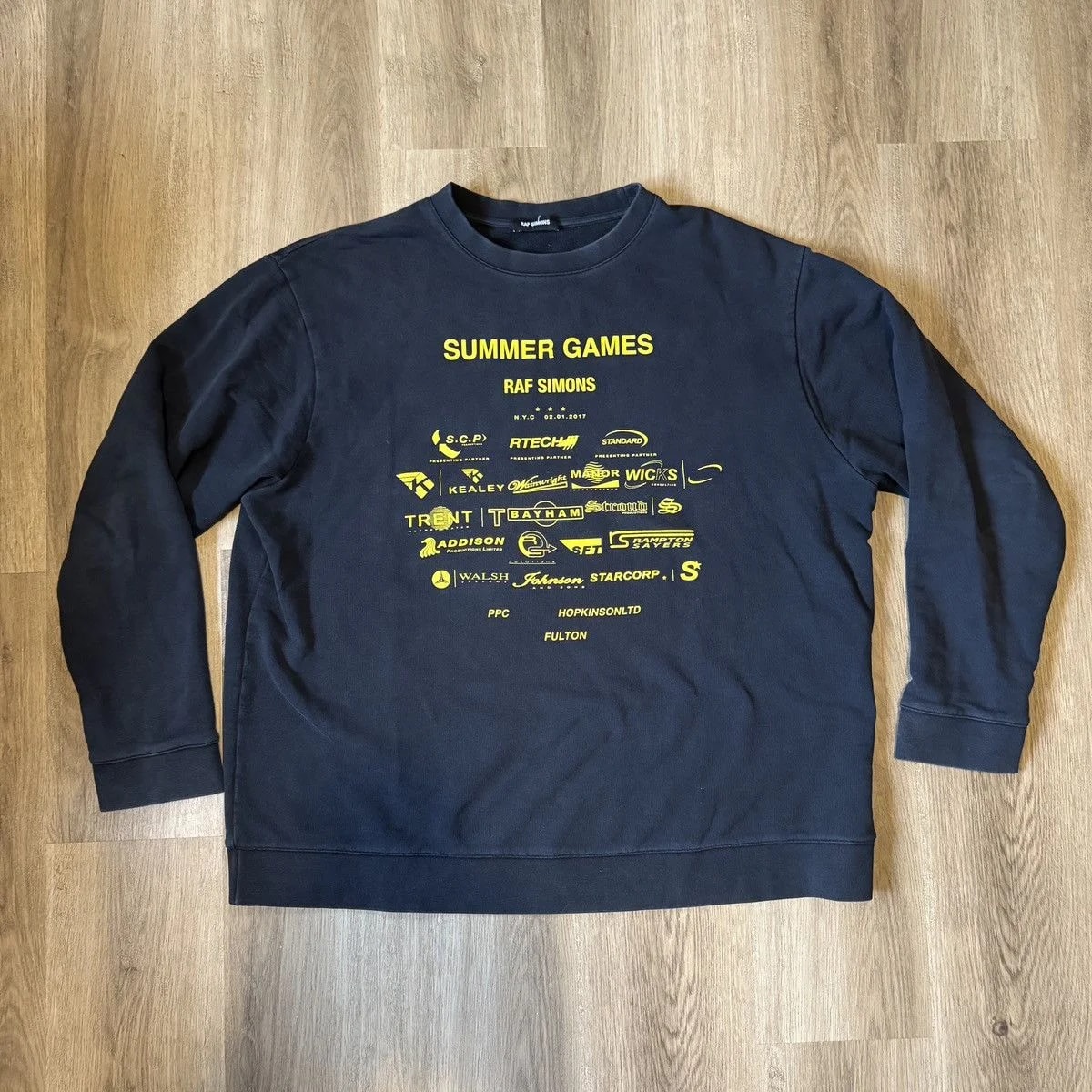 Raf Simons — Raf Simons "Summer Games" Crewneck — streetwear — resale