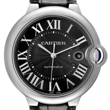 Cartier — Cartier Ballon Bleu 42 Steel Black Dial WSBB0025 Card — Watch — resale