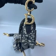 Auth Christian Dior Saddle Embroidered Strap Hardware 3