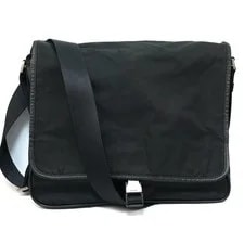 Prada — Prada Triangle Logo Crossbody Messenger — Handbag — resale