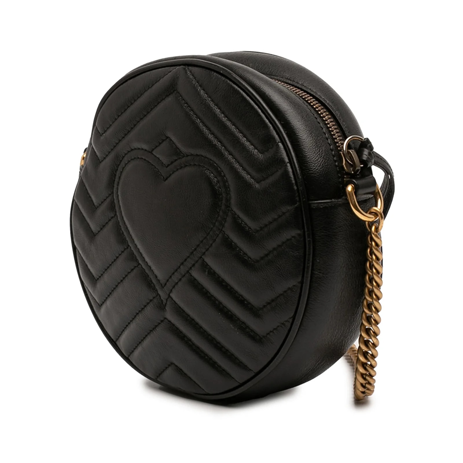 Mini GG Marmont Matelasse Round Crossbody 2