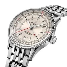 Breitling Navitimer Automatic GMT 41mm White Cream Dial A32310211G1A1 2