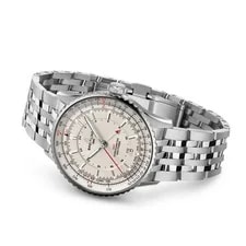 Breitling Navitimer Automatic GMT 41mm White Cream Dial A32310211G1A1 3