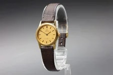 【EXC+5】 Omega de Ville Cal.1455 Quartz Gold From Japan 2