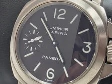 Panerai Luminor Marina Manual Black Dial Titanium PAM00116 Black Band 44mm 3