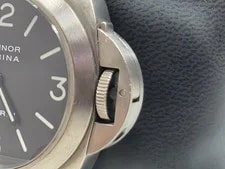 Panerai Luminor Marina Manual Black Dial Titanium PAM00116 Black Band 44mm 4