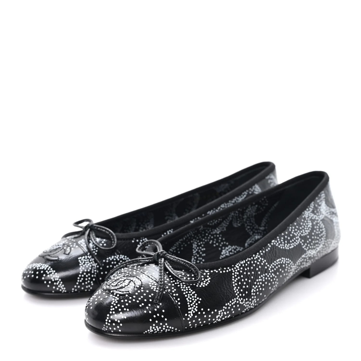 Camellia Printed Cap Toe Ballerina 36.5 4