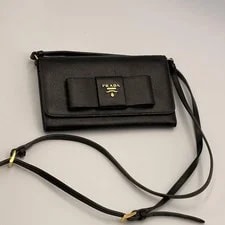 Prada Ribbon Chain Wallet From Japan 3