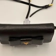 Prada Ribbon Chain Wallet From Japan 4