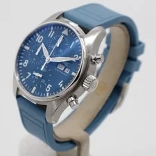 2025 IWC Pilot Chronograph 41 Pantone Blue Steel IW388117 Rubber Automatic 2