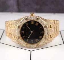 Audemars Piguet Royal Oak 18k YG 36mm Custom 16ct Diamond 56023BA 2