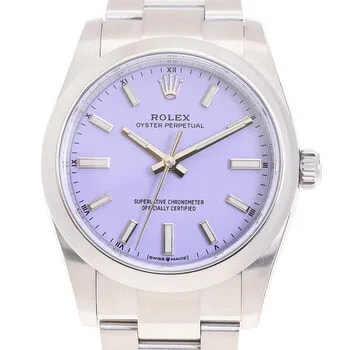 Rolex — Oyster Perpetual Automatic Chronometer Purple Dial M124200-0008 — Watch — resale