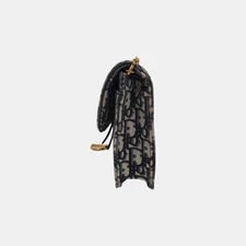 Dior Saddle Classic Monogram Removable Metal Chain - Very Good 3