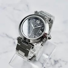 [Very Good] Cartier Pasha C 2324 Stainless Steel Automatic 35mm From Japan 3