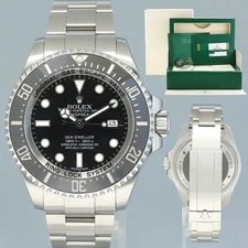 Rolex — 2017 Papers Rolex Sea-Dweller Deepsea James Cameron Blue 116660 44mm — Watch — resale