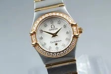 "Near +3 W/ Box" Omega Constellation Cal.1456 Diamond Quartz JP 4