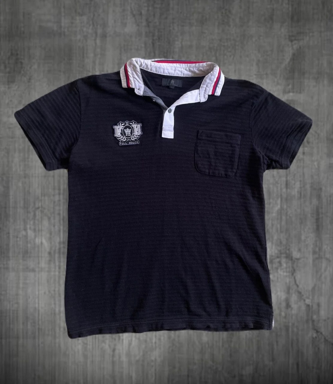 2000s Japanese Archive Vkei Emblem Patch Polo Y2K — streetwear — resale