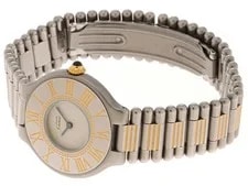 Cartier Must 21 Stainless Steel 27mm Ivory Dial Quartz #DW883 3