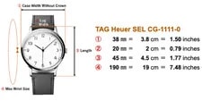 *Near * TAG Heuer SEL CG-1111-0 Senna Chronograph 38mm Quartz 3